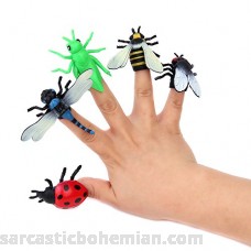 Fun Central AZ922 12 Pieces Assorted Insect Finger Puppets for Kids Plastic Insects and Bugs Toys Finger Puppets Set B01M1K8ZRT